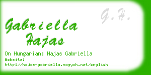 gabriella hajas business card